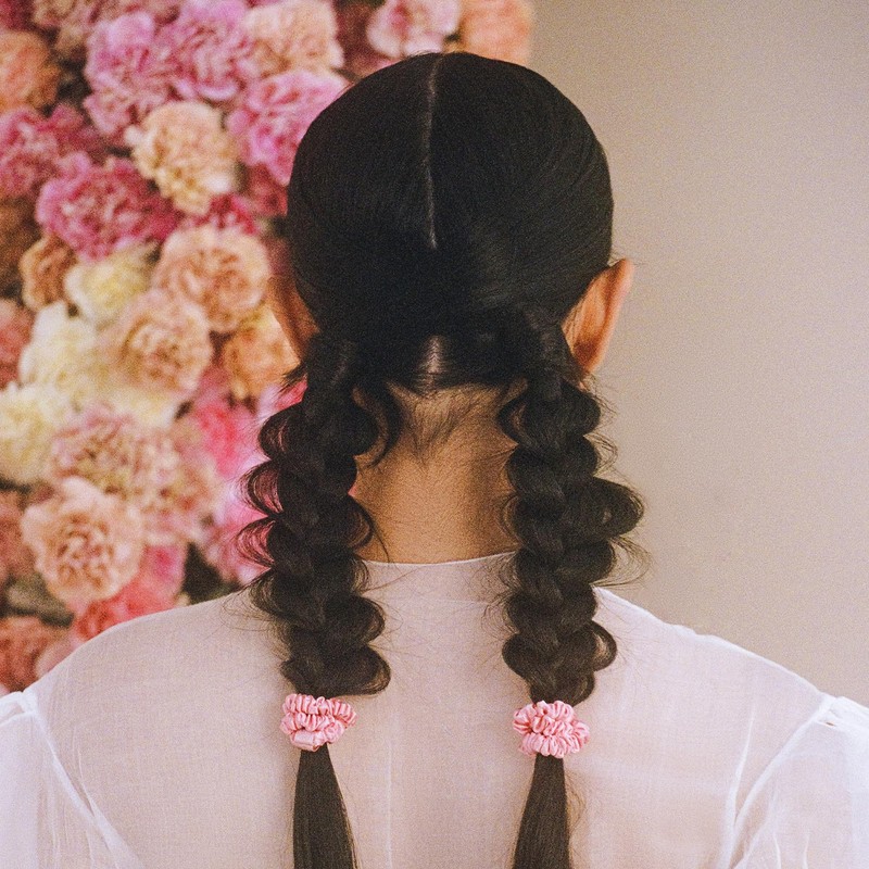 slip Skinny Pink Scrunchies - Back to Basics - Anti-Crease,