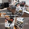 Sea Team 3-Layer Stackable Clear Makeup Organizer with Drawers, Acrylic