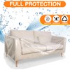 1 Pack Plastic Sofa Covers, 300 x 135cm Waterproof &
