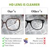 QxAiVMin Oversized Square Reading Glasses, Blue Light Blocking Big Frame