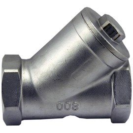 Duda Energy 1/2" Inline Y Filter Fitting 200 Micron 80 Mesh 304 Stainless Steel Strainer