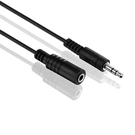Conecto Audio Stereo Aux Connection Cable, Jack / Jack 3.5 mm Plug - 3.5 mm Socket 10,0m Black