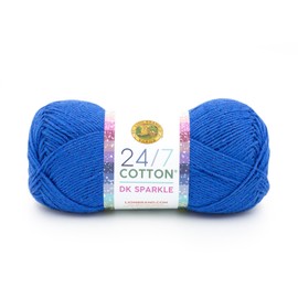 Lion Brand Yarn 24/7 Cotton Dk Yarn, 1 Pack, Calypso
