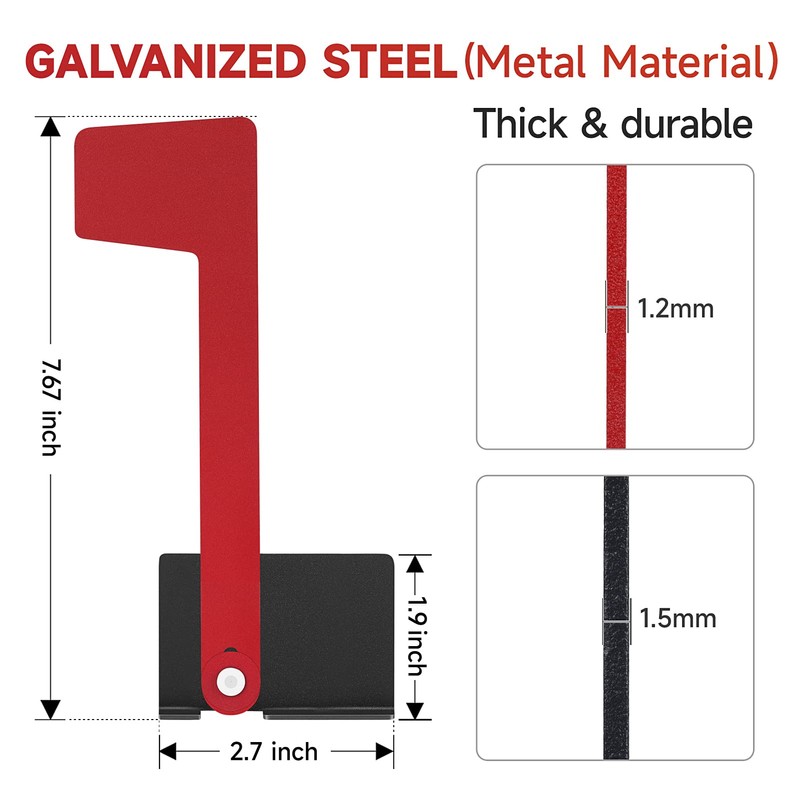 Ozland Professional Multi-Directional Mailbox Flag, Galvanized Steel Mailbox Replacement Flag