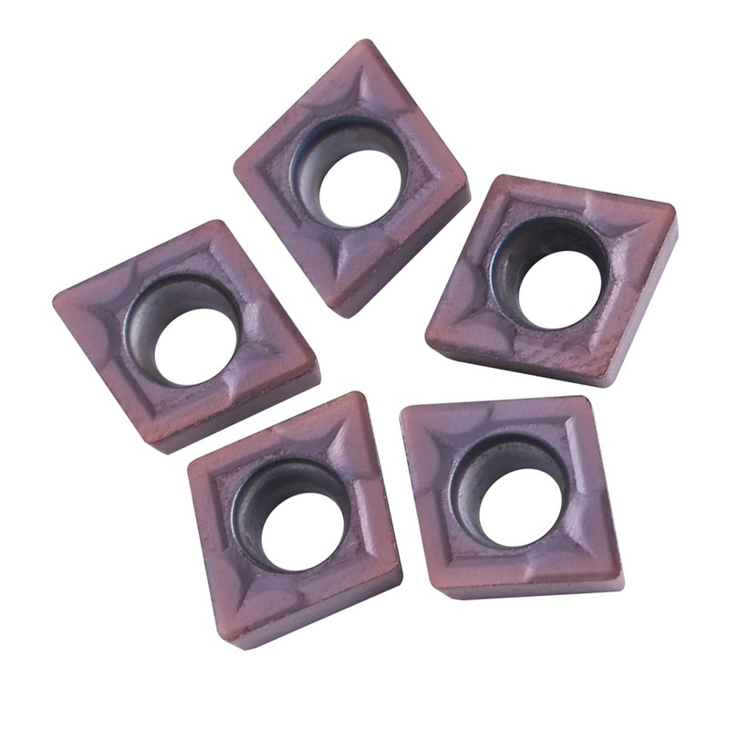 FTVOGUE 10pcs CNC Carbide Tips Inserts, CCMT060204 VP15T Lathe Turning