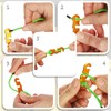 COM-FOUR® 4x guy ropes, each 4m for camping, reflective in