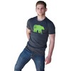 Ajaxx63 Men's PremHthr Tech Bear T-Shirt (Large) Charcoal Grey Heather