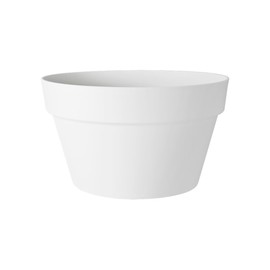 elho Loft Urban Bowl 35 - Flower Pot for Outdoor - Ø 34.5 x H 20.2 cm - White/White