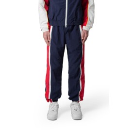 mnml Men's Nylon Track Pants, Red/White/Blue