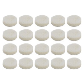 HARFINGTON 20pcs Wool Buffing Pads 3 Inch Polishing Pad Polishing Buffing Pad Hook and Loop