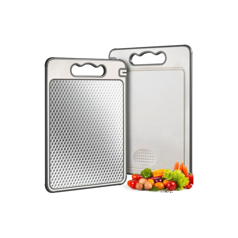 U Chef Tabla de Acero Inoxidable para Picar Cocina Doble