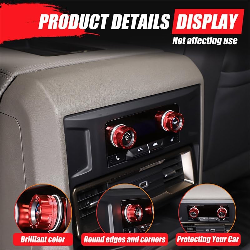 for Hummer EV Accessories Rear Air Conditioner Switch Button Knob