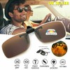 Multibao Beach Brown Polarised Clip On Flip up Style Sunglasses