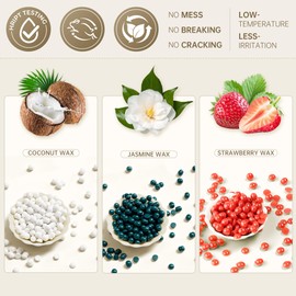 Lifestance Wax Beads Set, 4 Kinds of Waxing Beads, Hard Wax Beans with 44 Items, Perfect for Any Wax Warmers, Wax Beads for Hair Removal for Brazilian Bikini, Face, Armpit