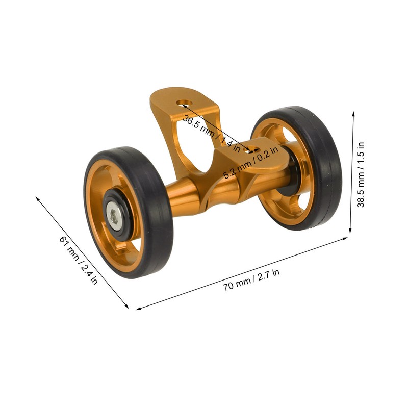 Bicycle Mudguard Easywheel Mudguard Rollers Wheels Double Wheel for for