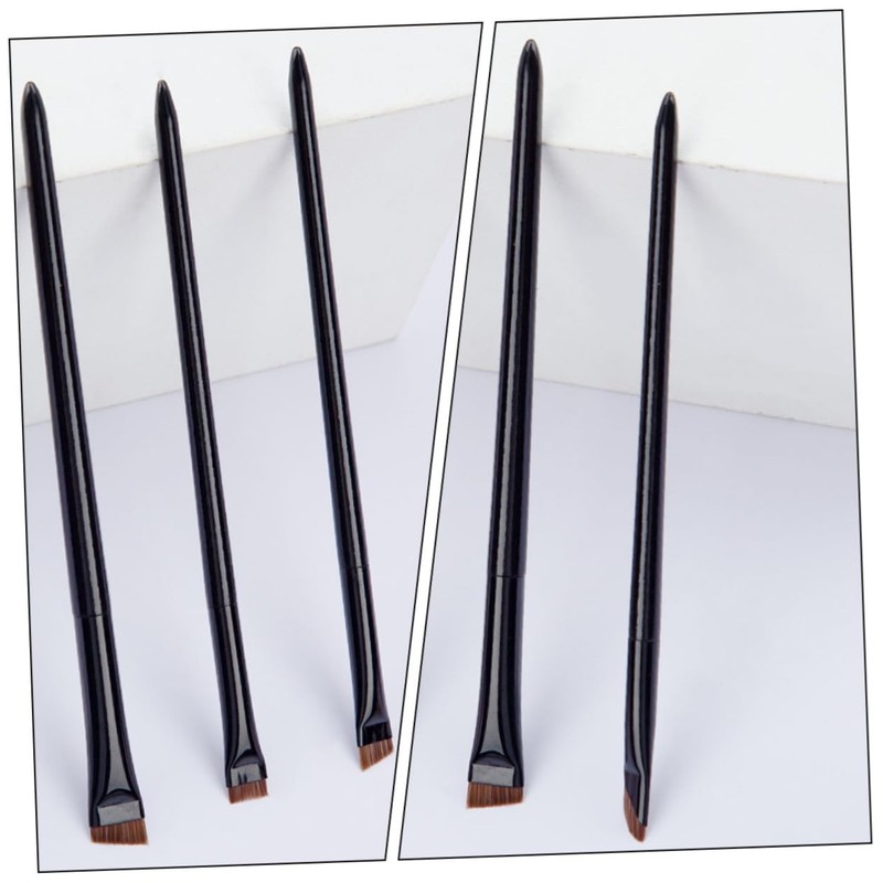 Ipetboom Eyeliner Brush Set Flat Angled Brush for Eyebrow Eye
