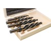 Accusize Industrial Tools - 4 Pc High-Speed Steel Spiral Flute