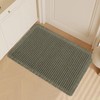 AIBIIN Waffle Pattern Bath Mat Super Absorbent Non Slip Machine