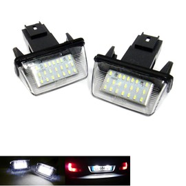 2x LED Licence Number Plate Light White Canbus For 206 207 307 308 406 407 SW 5008 Partner Expert Rifter Traveller Proace single tailgate