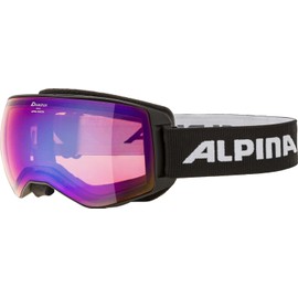 Alpina Sports Naator HM A7269 8 32 Ski Goggles Plastic/Polycarbonate Black/Blue 100% UV Protection