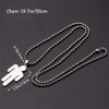 crazy bean Pendant Necklace Women Men Stainless Steel Pendant Necklace