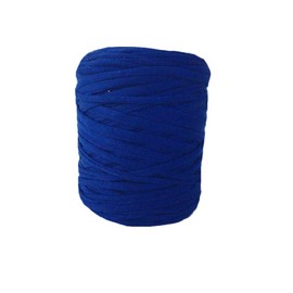Clisil Cotton DIY T-Shirt Yarn,Royal Blue Recyled Fabric Yarn,Home Textile Yarn,Crochet Yarn,Basket Yarn,Fabric Yarn,Summer Bag Yarn 200g