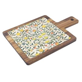The Leonardo Collection Fruits Acacia Board by William Morris | Decorative Wooden Serving and Cutting Board | Elegant Kitchenware with Timeless Design | Perfect for Food Prep, Display, and Gifting