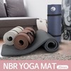 IW Home Pilates Indoor Exercise NBR Mat 20mm Oyster Gray