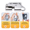 climbing anti-fall rope grab,self-locking rope grab,alloy steel strong bearing strength
