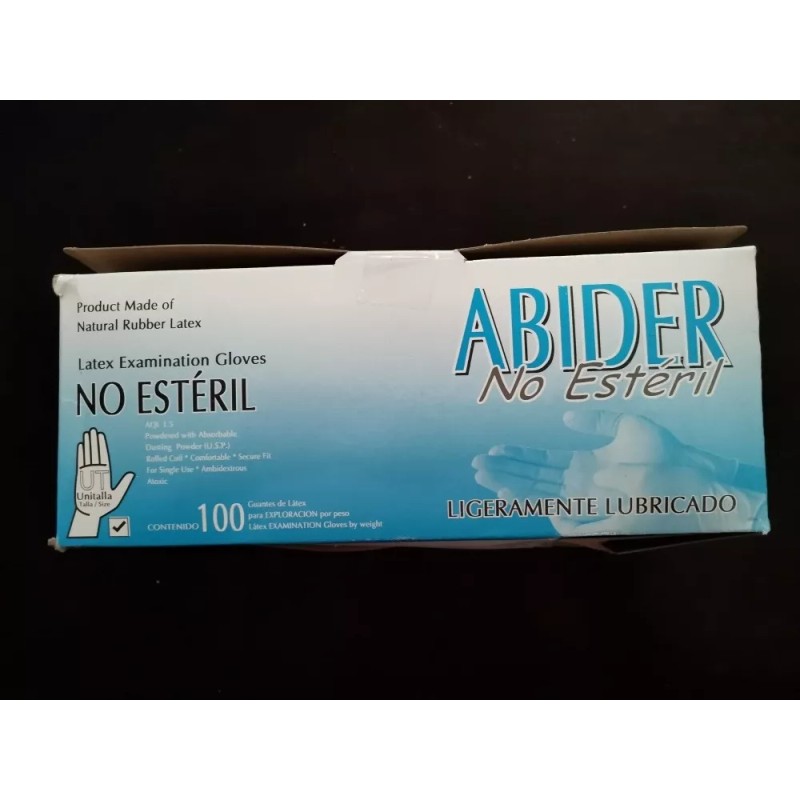 Abiderm Guantes De Latex Abiderm