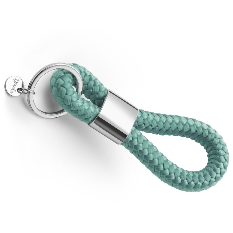 Key pendant with silver metal in maritime design made of