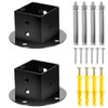 Floor Flange 2x2 Mounting Bracket Square Fence Pole Flange Base