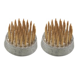 ZCZQC 2PCS Flower Arranging Tool Base Round Copper Needle 23mm Japanese Kenzan Flower Spikes Fixing Tool Flower Arranging Tool Horticultural Tool for Coffee Shops Tea Rooms Flower Arrangement Classes