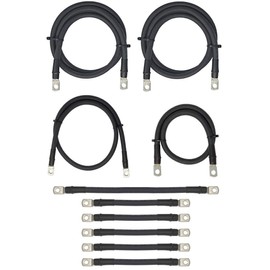Aftermarket 2 Gauge Golf Cart Battery Cables Fits EZGO TXT PDS 36V 36 Volt (Year 2000 and Up) 10 Piece Set