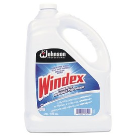 Windex Powerized Formula Glass & Surface Cleaner, 1gal Bottle, 4/Carton
