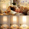 White Touch Bedside Lamp for Bedroom - 3 Way Dimmable