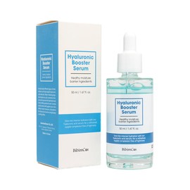 BibimCos Hyaluronic Booster Serum, Long-Lasting Moisture Supply, Strengthens the Skin Barrier and Nourishes Sensitive Skin, Panthenol, Intensive Moisturising Serum, Vegan, 50 ml