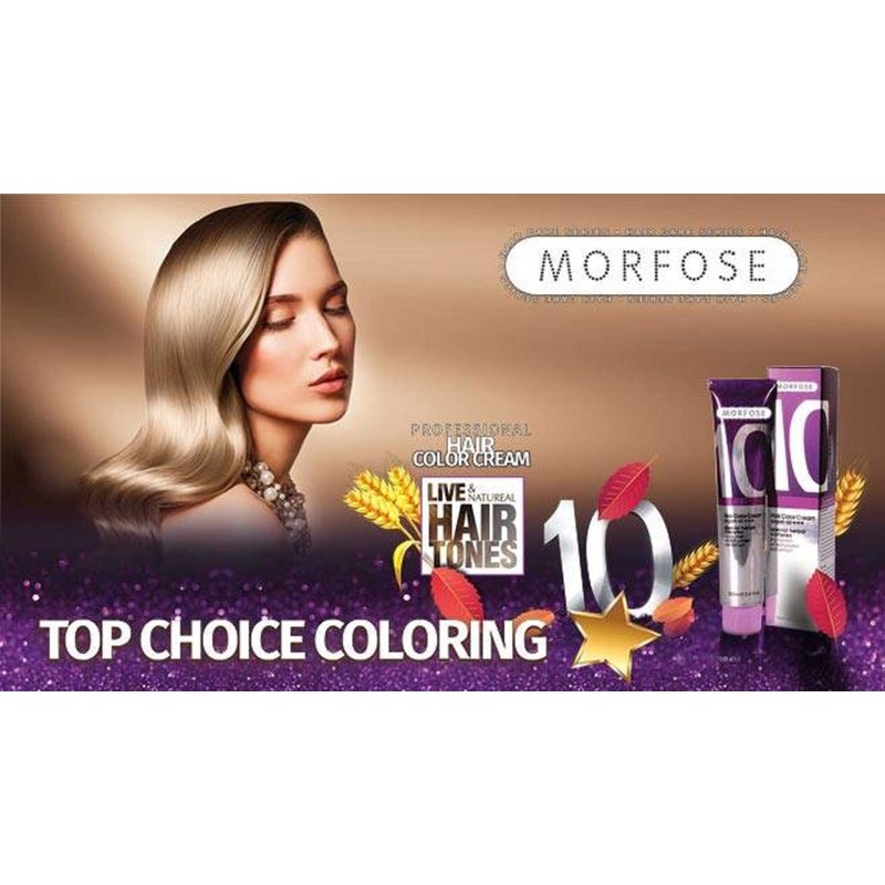 Morfose 10 Professional Hair Colour Cream 100 ml, No. 5.3