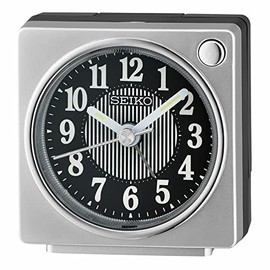 Seiko Fuji II Bedside Alarm Clock, Silver