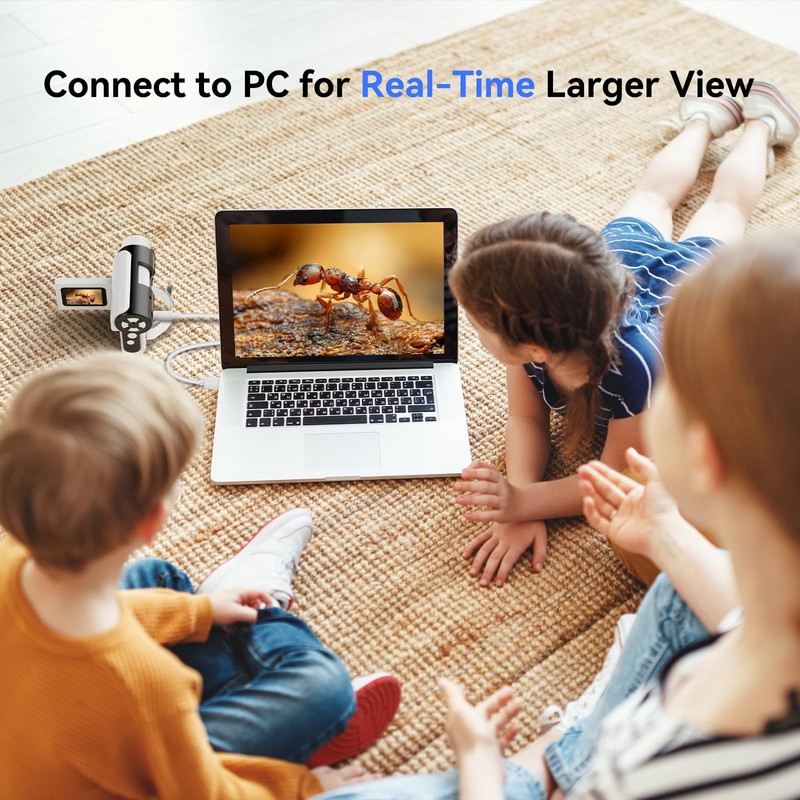 TOMLOV P20 Handheld Digital Microscope, Multiple Pocket Miniscope, Portable 1080P