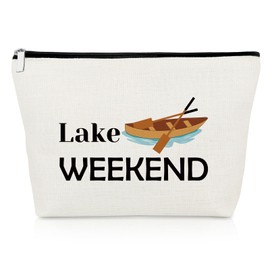 Lake Trip Gift Makeup Bag Lake Lover Gifts Girls Weekend Gift Lake Gifts Cosmetic Bag Friendship Gifts for Friend Sister Lake Getaway Gifts Christmas Birthday Gift Girls Trip Gifts Travel Pouch
