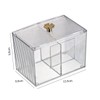 ULTECHNOVO Makeup Storage Box Lid Cotton Swab Holder Makeup Sponge