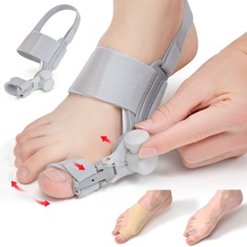 JUMUR Bunion Corrector for Men & Women, Right Foot Big Toe Straightener, 3-in-1 Complete Set of Bunion Relief, Bunion Splint, for bunions and hallux valgus(Right Foot)