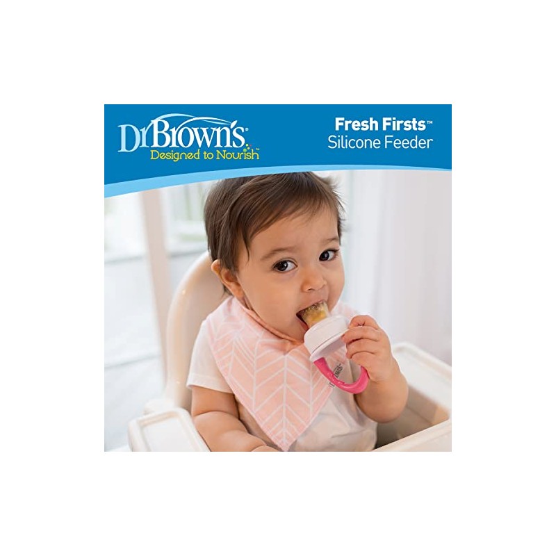 Dr. Brown's Fresh First Silicone Feeder, Mint & Grey, 2