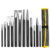 XtremepowerUS 12PCS Punch & Chisel Set Tapered Center Chisel Punch