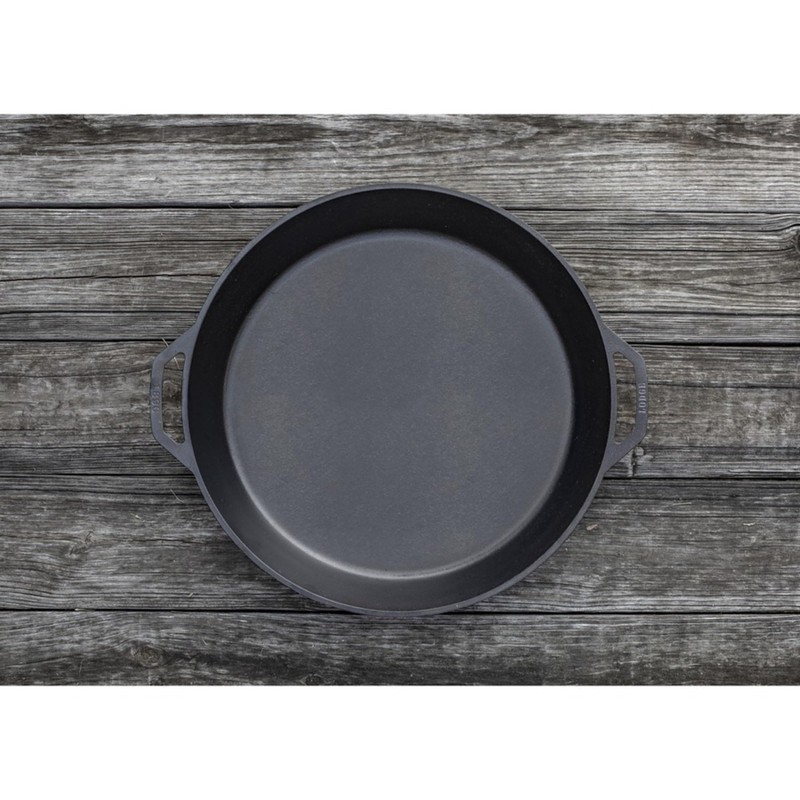 Lodge Logic 17" Large Cast Iron Skillet w/Built-in Handles