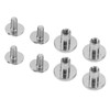 120 Sets Book Binding Screw 9x8mm Uniform Coating Color Lasting