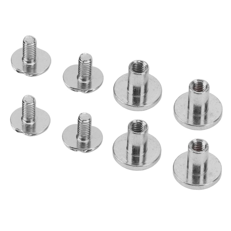 120 Sets Book Binding Screw 9x8mm Uniform Coating Color Lasting