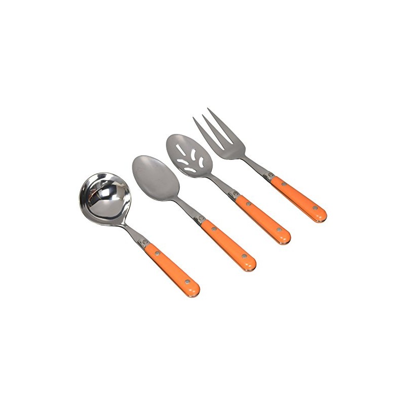 Ginkgo International Le Prix 4-Piece Stainless Steel Hostess Serving Set,