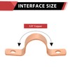 Pro 30-Pack EFIELD 5/8-Inch Copper Pipe Straps, Two-Hole Clamp Mount,